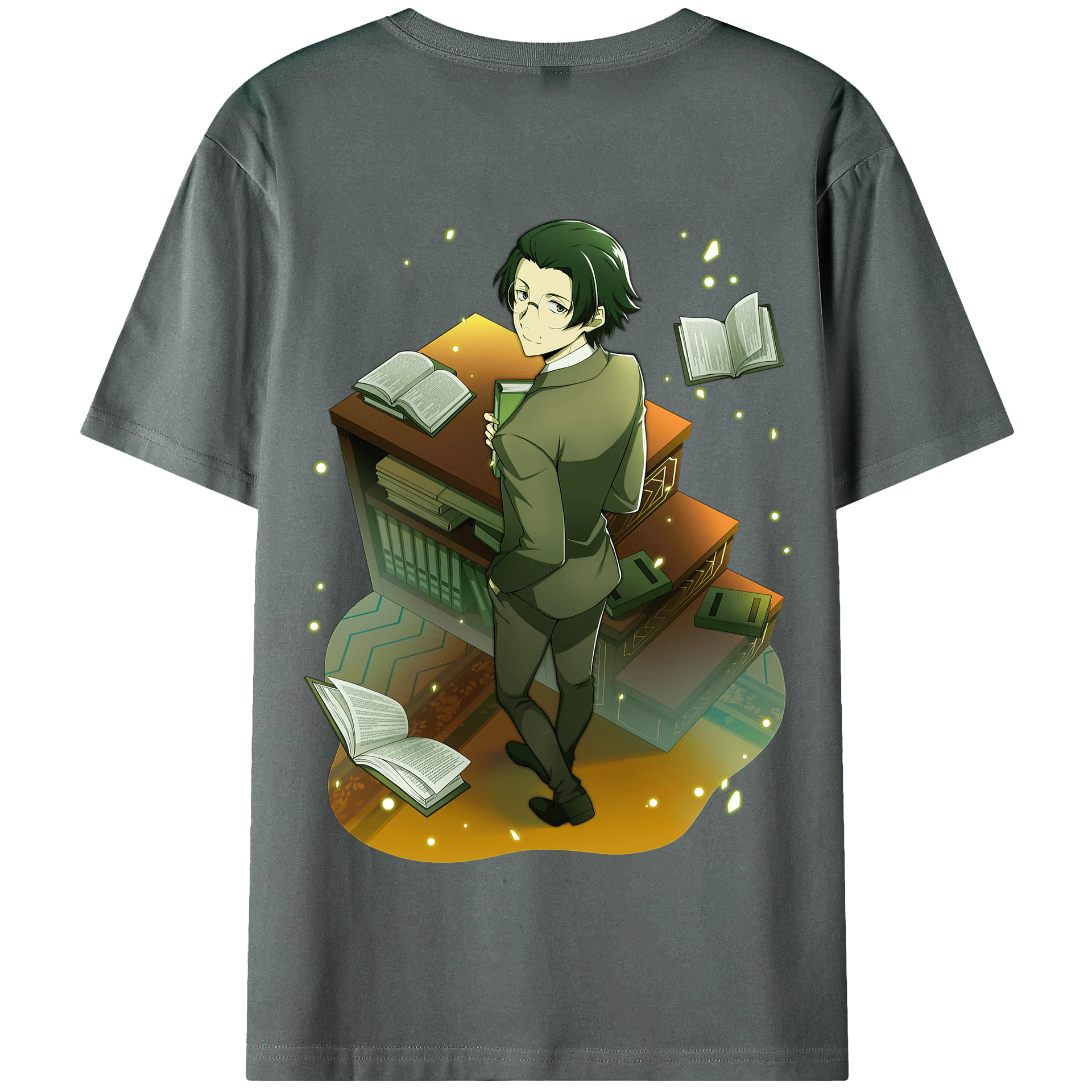 （画像用） 文豪ストレイドッグス Bungo Stray Dogs 綿100％半袖Tシャツ（背面プリント）